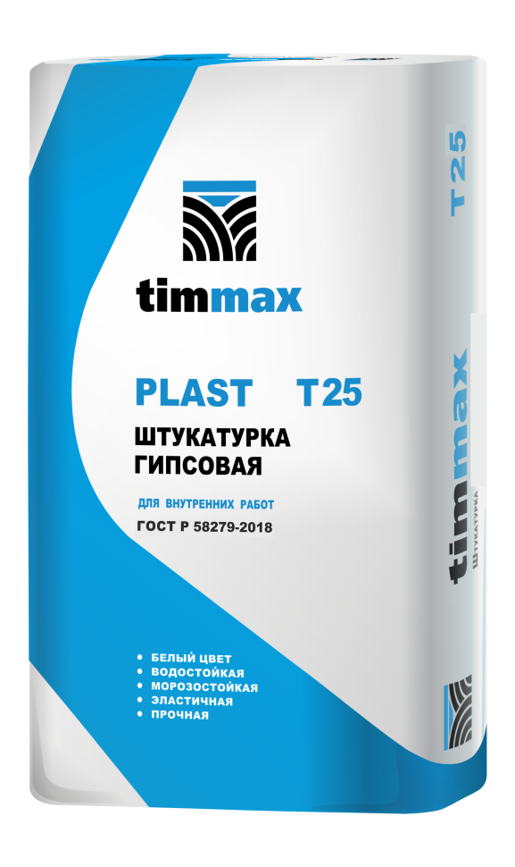 PLAST T25, ШТУКАТУРКА ГИПСОВАЯ машинного и ручного нанесения