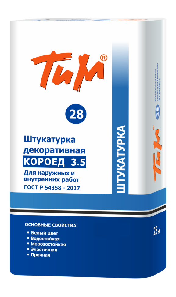 ТиМ №28, Штукатурка декоративная КОРОЕД 3.5
